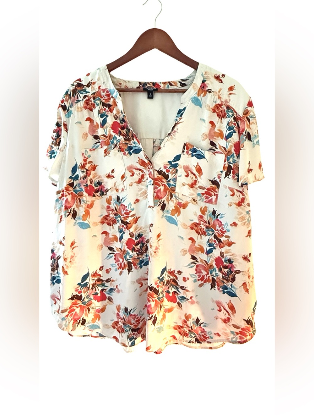 Torrid, Floral Harper Blouse, Size 3